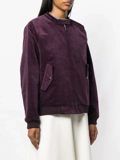 Shop Peter Jensen Loose Fitted Jacket In Purple