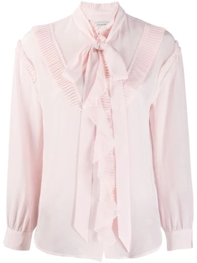 Shop Coach Glam Rock Prairie Top With Ruffles In Pink