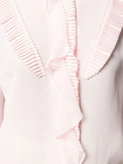 Shop Coach Glam Rock Prairie Top With Ruffles In Pink