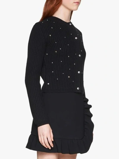 Shop Miu Miu Cardigan Aus Kaschmir In Black