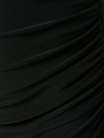 Shop Norma Kamali Classic Fitted Midi Dress In Black