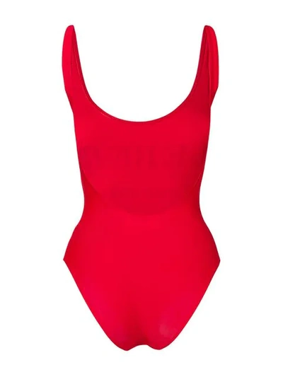 Shop Iceberg Logo Swimsuit In Red