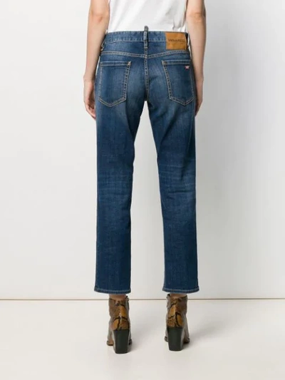 Dsquared2 Jeans Jennifer Cropped Blu In Blue