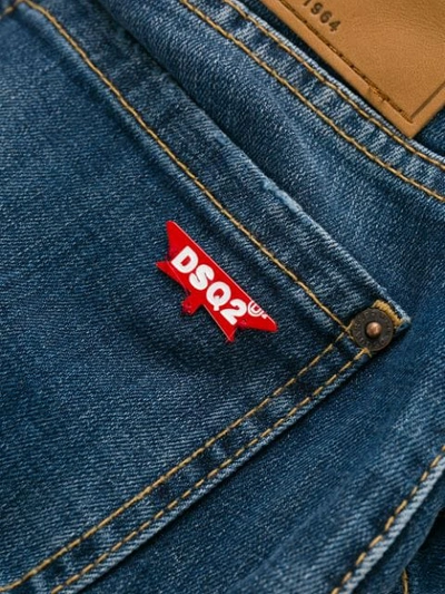 Dsquared2 Jeans Jennifer Cropped Blu In Blue