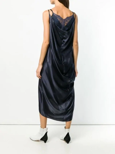Shop Y/project Double Layered Slip-on Dress In Black