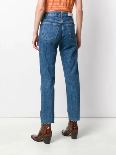 Shop Re/done Straight Leg Jeans In Blue