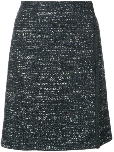Shop Adam Lippes Mini Wrap Skirt - Black