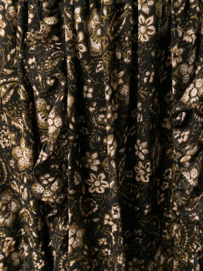 Shop Ulla Johnson Torri Asymmetric Silk Skirt In Black