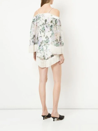 Shop Alice Mccall Le Fleur Floral-print Playsuit - White