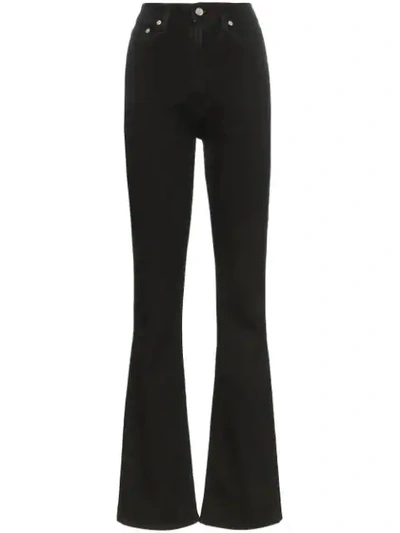 Shop Helmut Lang Femme High-rise Straight Jeans In Black