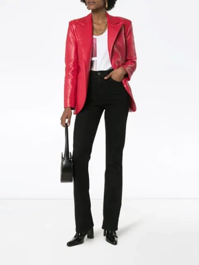 Helmut Lang Femme High-rise Straight Jeans In Black