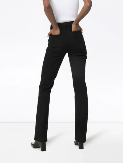 Shop Helmut Lang Femme High-rise Straight Jeans In Black