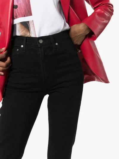 Helmut Lang Femme High-rise Straight Jeans In Black