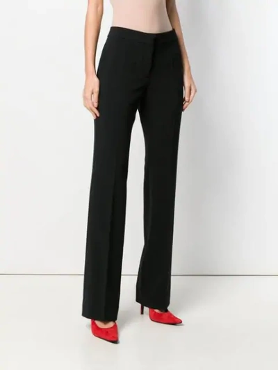 MOSCHINO TAILORED-DESIGN TROUSERS - 黑色