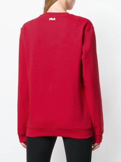 Shop Fila Long Sleeved Jumper - Red