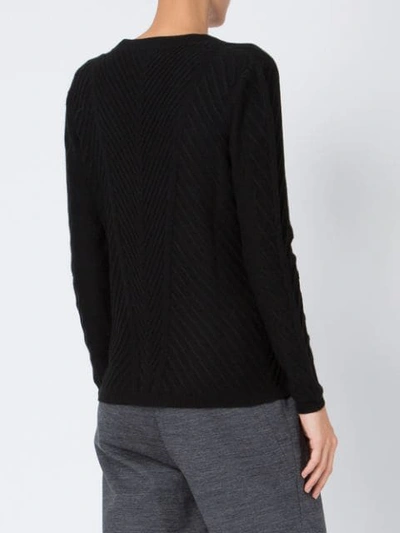 MAISON ULLENS RIBBED KNITTED JUMPER - 黑色