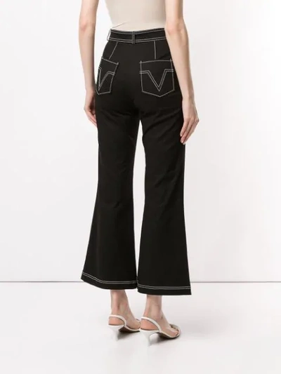 Shop Vivetta Flared Jeans - Black