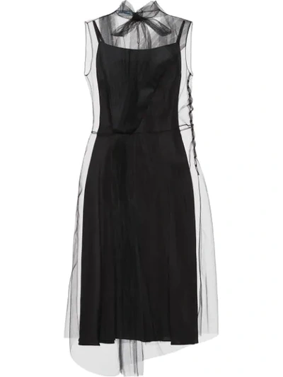 Shop Prada Tulle Dress - Black