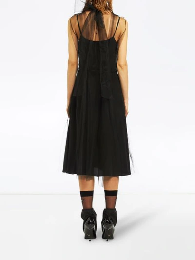 Shop Prada Tulle Dress - Black