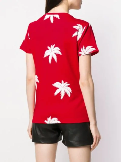 Shop Philipp Plein Aloha Embroidered T-shirt In Red