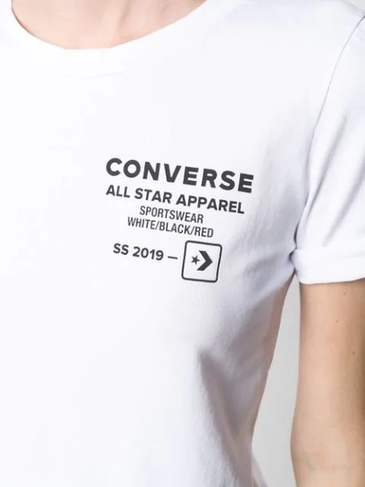 Shop Converse Logo Printed T-shirt - White