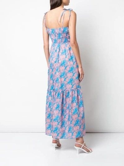 Shop Cynthia Rowley Azores Maxi Dress In Blufl - Blue Floral