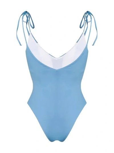 Shop Sian Swimwear Zavannah Swimsuit In Blue