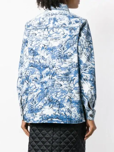 Shop Off-white Tapestry Shirt In Blue