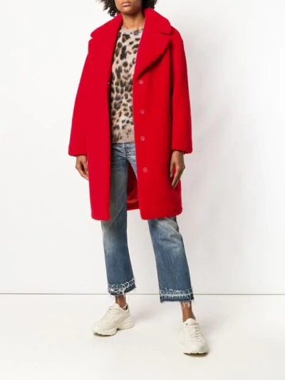 Shop Stand Studio Stand Camille Teddy Coat - Red