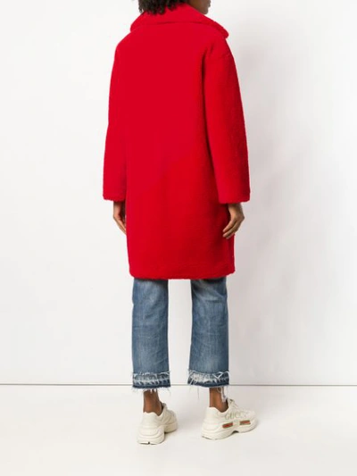 Shop Stand Studio Stand Camille Teddy Coat - Red