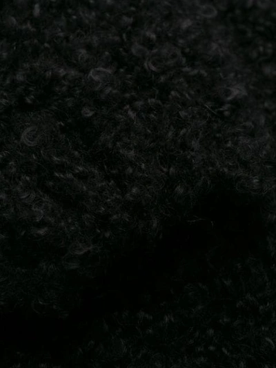 Shop Prada Fuzzy Knit Cardigan - Black