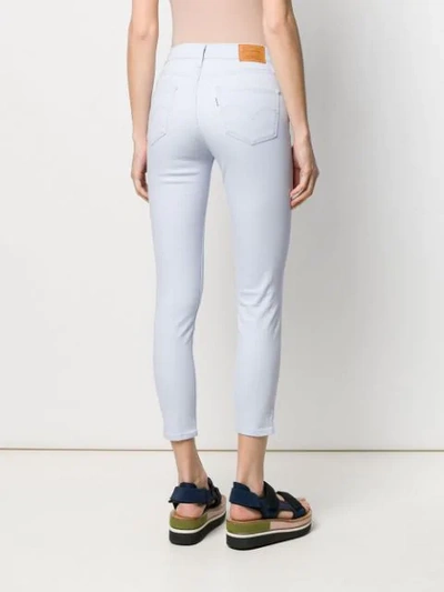 Shop Levi's Cropped Skinny Jeans In Purple
