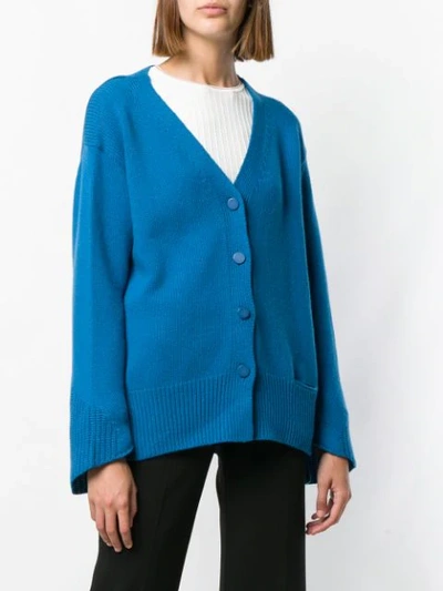 Shop Dorothee Schumacher Faithful Fascination Cardigan - Blue