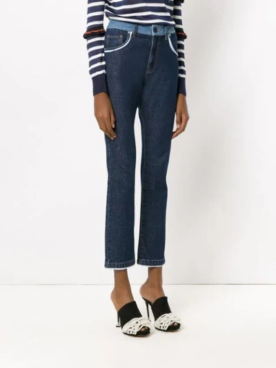 Shop Andrea Bogosian Skinny Jeans In Blue