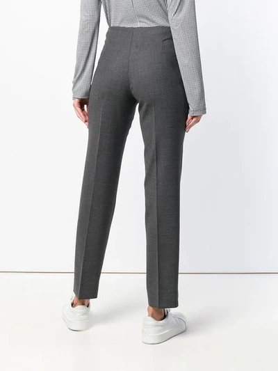 Shop Incotex High Waist Trousers In Grey