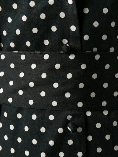 Shop Andamane Polka Dot Midi Dress In Black