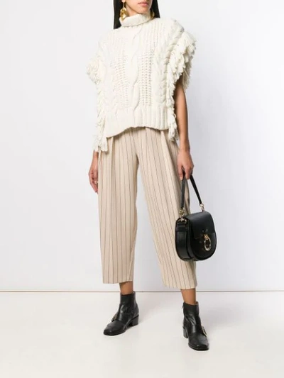 Shop Ulla Johnson Chunky Knit Top In Neutrals