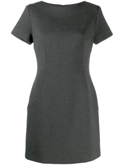 Pre-owned Dolce & Gabbana 1990's Shortsleeved Straight Dress In Grey