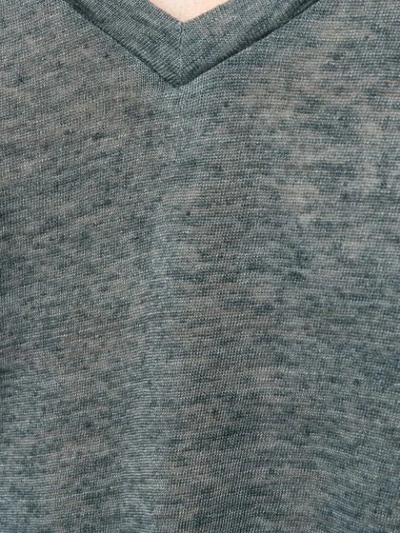 Shop Isabel Marant Deep V-neck T-shirt In Grey