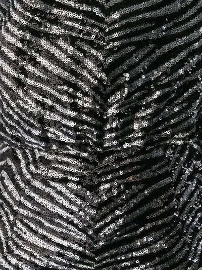 ALEXANDRE VAUTHIER ZEBRA EMBOSSED MINI DRESS - 银色