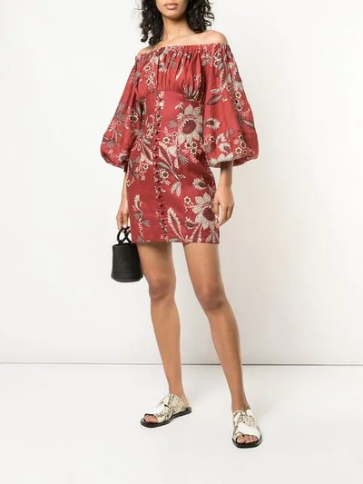 Shop Zimmermann Juno Off In Red