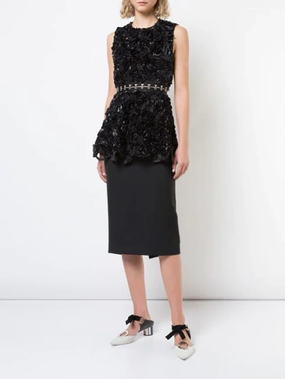 Shop Proenza Schouler Sleeveless Hook And Eye Top In Black