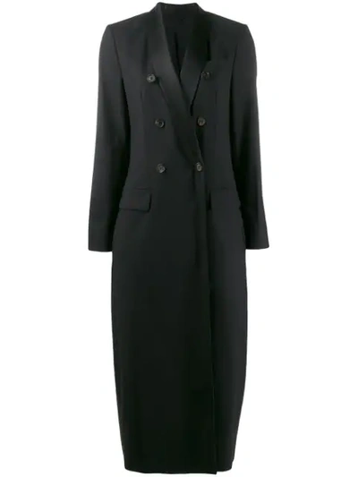 Shop Brunello Cucinelli Double Breasted Coat In Black