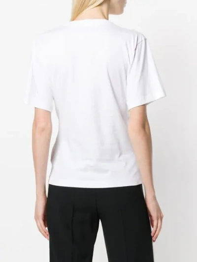 VICTORIA VICTORIA BECKHAM DRAPED T-SHIRT - 白色