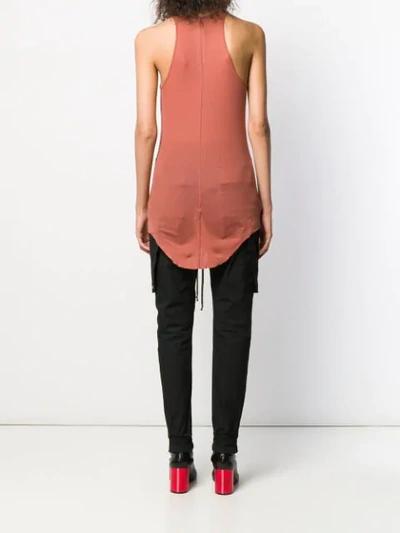 Shop Rick Owens Long-line Tank Top In Pink