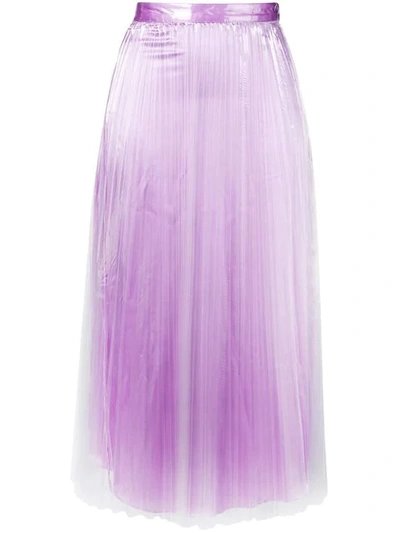 Shop Priscavera High-rise Pleated Skirt In Pink