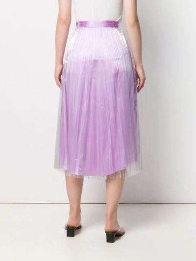 Shop Priscavera High-rise Pleated Skirt In Pink