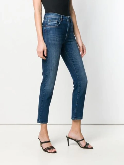 Shop Pinko Skinny Cropped Jeans In Blue