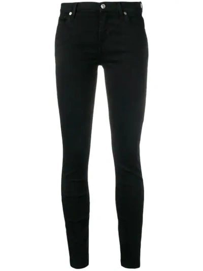 Shop 7 For All Mankind Skinny Jeans In Black