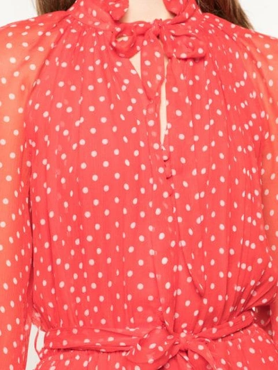 ZIMMERMANN DOTTY PLAYSUIT - 红色